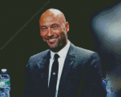 Derek Jeter Smiling Diamond Painting