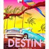 Destin Florida Vintage Poster Diamond Painting