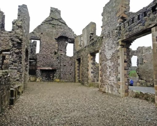 Dunluce Castle Ireland Diamond Painting