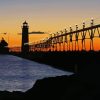 Grand Haven At Sunset Diamond Painting