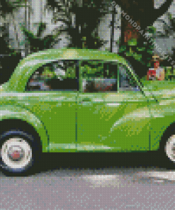 Green Morris Car Diamond Painting