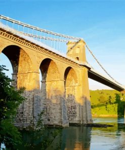 Gwynedd Menai Bridge Diamond Painting