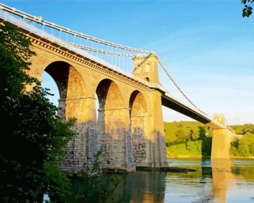 Gwynedd Menai Bridge Diamond Painting