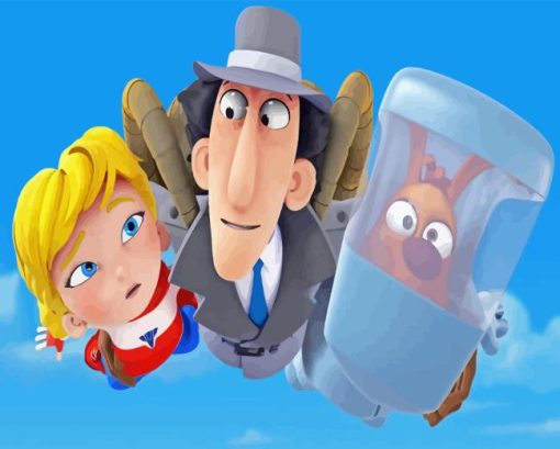 Inspector Gadget Characters Diamond Painting