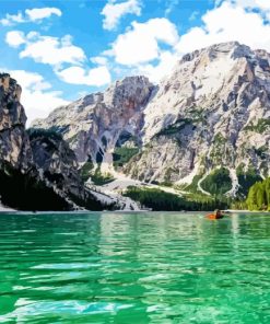 Lake Braies Diamond Painting