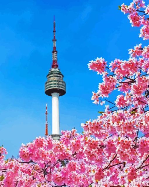 Namsan Tower Diamond Painting