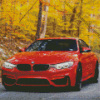 Orange Bmw 3 Diamond Painting