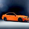 Orange Bmw 3 Car Diamond Painting