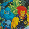 Panthro And Lion O Diamond Painting