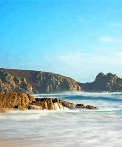 Porthcurno Beach Diamond Painting