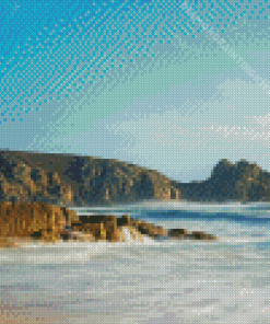 Porthcurno Beach Diamond Painting