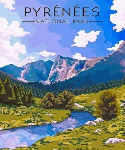 Pyrenees National Park Poster Diamond Painting