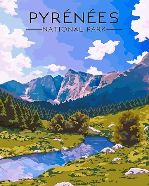 Pyrenees National Park Poster Diamond Painting