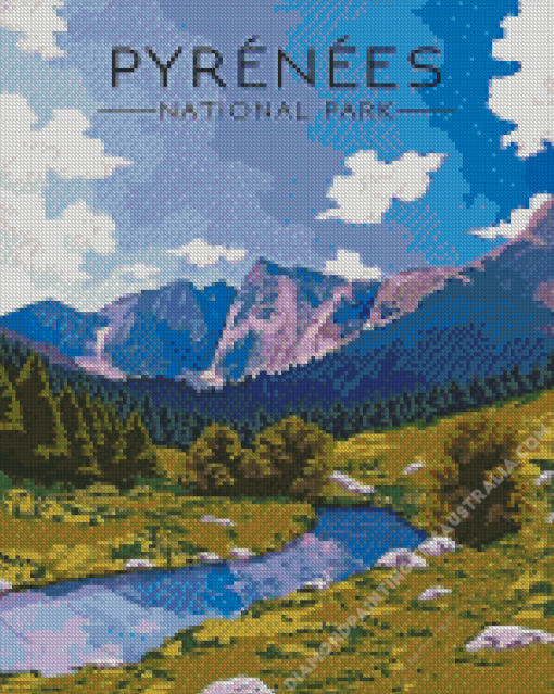 Pyrenees National Park Poster Diamond Painting