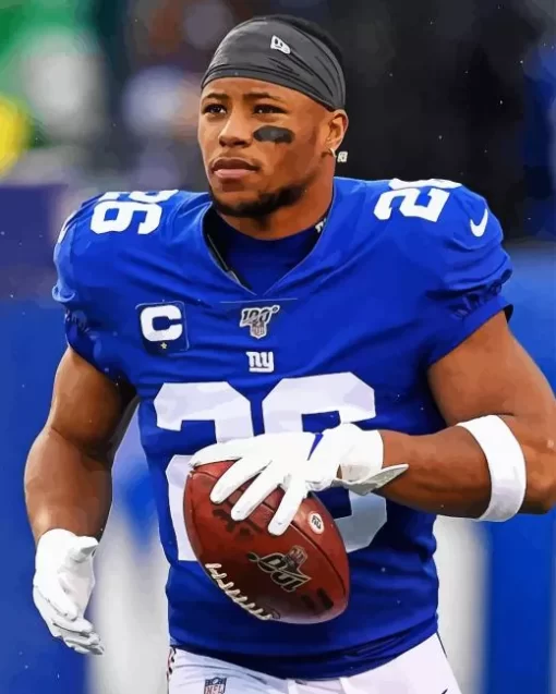 Saquon Barkley Player Diamond Painting