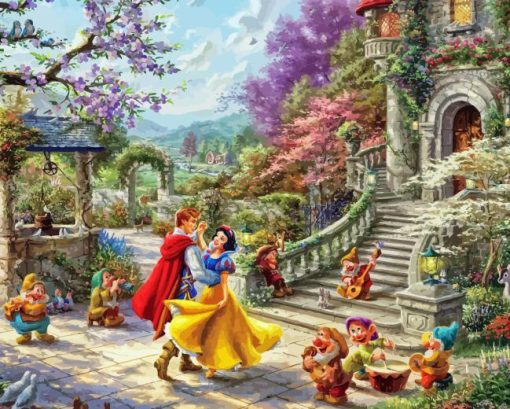 Snow White By Thomas Kinkade Diamond Painting