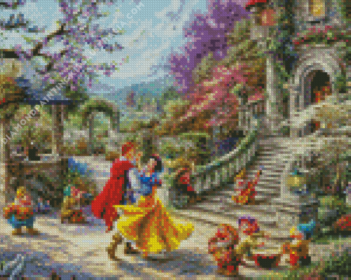 Snow White By Thomas Kinkade Diamond Painting