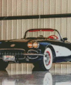 Black 1960 Corvette Diamond Painting