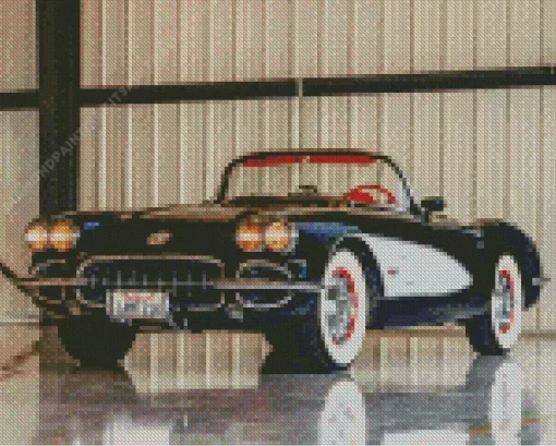 Black 1960 Corvette Diamond Painting