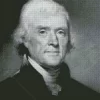 Black And White Thomas Jefferson Diamond Painting