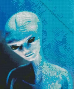 Blue Alien Diamond Painting