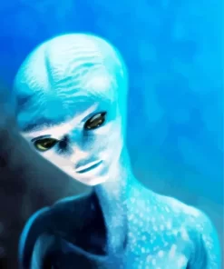 Blue Alien Diamond Painting