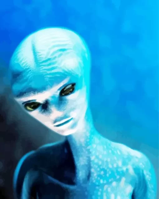 Blue Alien Diamond Painting