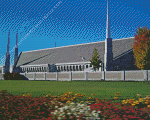 Boise Idaho Temple Diamond Painting