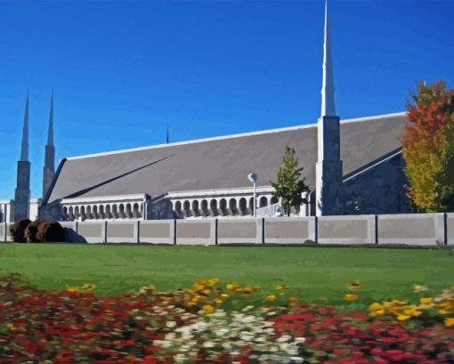 Boise Idaho Temple Diamond Painting