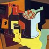 Bottle And Fruit Bowl By Juan Gris Diamond Painting