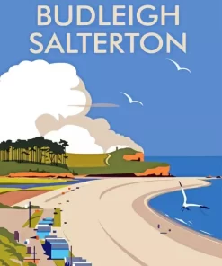 Budleigh Salterton Poster Diamond Painting