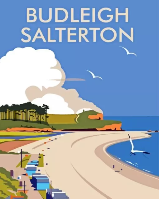 Budleigh Salterton Poster Diamond Painting