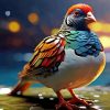 Colorful Partridge Diamond Painting