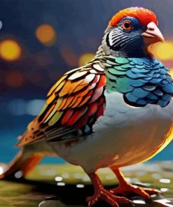 Colorful Partridge Diamond Painting