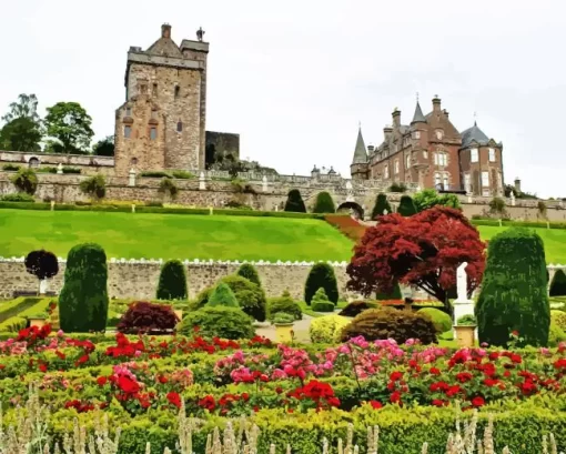 Drummond Castle Garden Crieff Diamond Painting