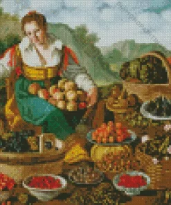 Fruit Seller Diamond Painting