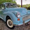 Grey Morris Minor Car Diamond Painting