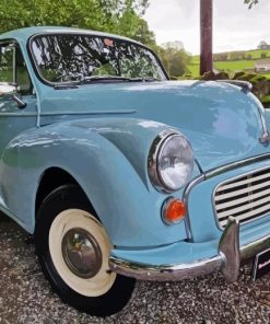 Grey Morris Minor Car Diamond Painting