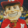 Herbie Husker Mascot Diamond Painting