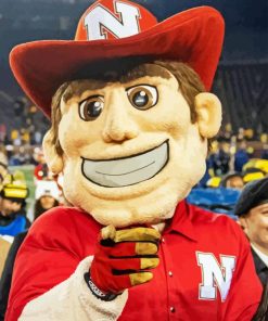 Herbie Husker Mascot Diamond Painting