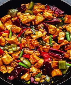 Kung Pao Chicken Diamond Painting