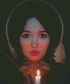 Lady And Candle Diamond Painting