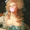 Lady Blowing Bubble Gum Diamond Painting