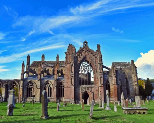 Melrose Abbey Diamond Painting