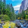 Merced River In California Diamond Painting