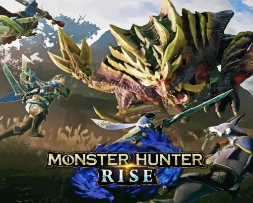 Monster Hunter Rise Poster Diamond Painting