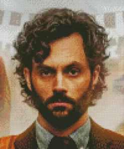 Penn Badgley Actor Diamond Painting