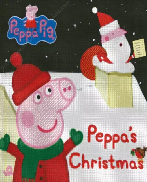 Peppa Pig Christmas Diamond Painting