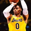 Russell Westbrook Lakers Diamond Painting