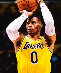 Russell Westbrook Lakers Diamond Painting